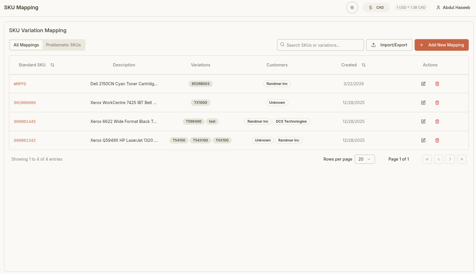 SKU Mapping and Resolution preview